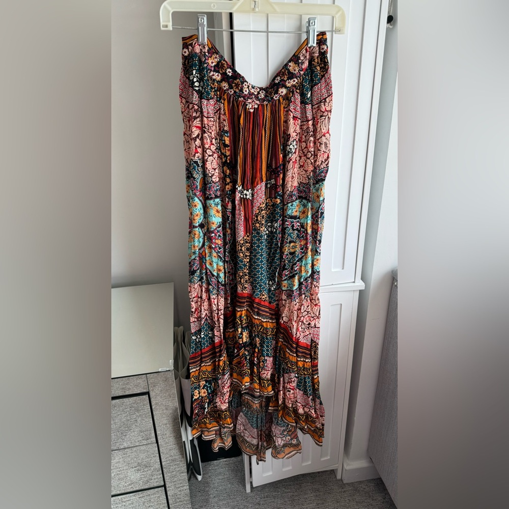 Colorful Boho Maxi Dress, size 6
